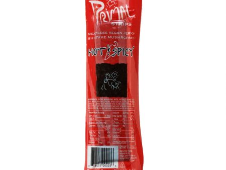 Primal Strips Hot & Spicy Shiitake Mushroom Vegan Jerky - 28g Online Hot Sale