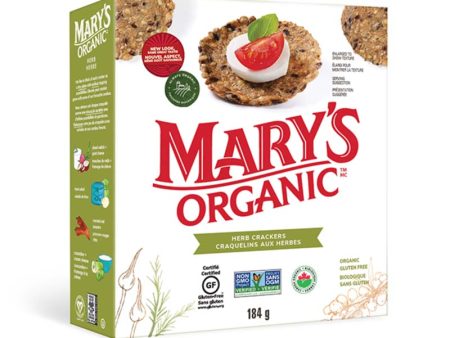 Mary s Organic Crackers Herb Crackers - 184g on Sale