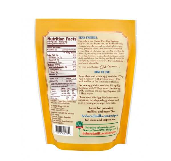 Bob s Red Mill GF Egg Replacer - 340g on Sale