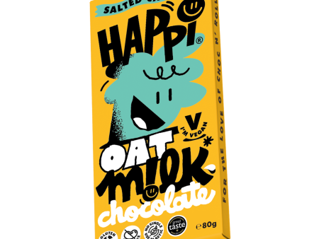 Happi Salted Caramel Oat Milk Chocolate - 80g For Sale