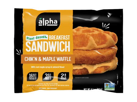 Alpha Foods Chik n Maple Waffle Breakfast Sandwich - 133g Supply