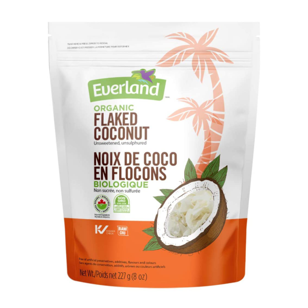 Everland Organic Flaked Coconut - 227g For Discount