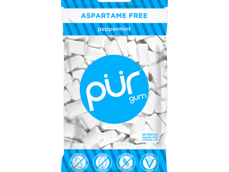 Pur Peppermint Gum - 77g For Discount