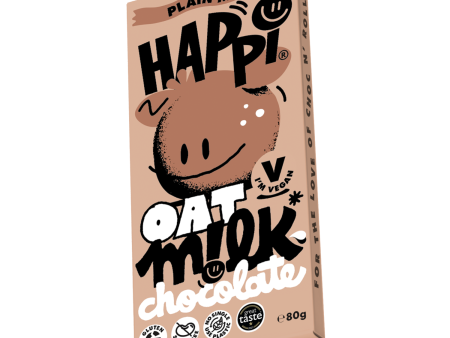 Happi Plain Oat Milk Chocolate - 80g Online now