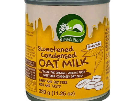 Nature s Charm Sweetened Condensed Oat Milk - 320g For Sale