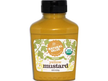 Natural Value Organic Yellow Mustard Squeezy - 255g For Discount