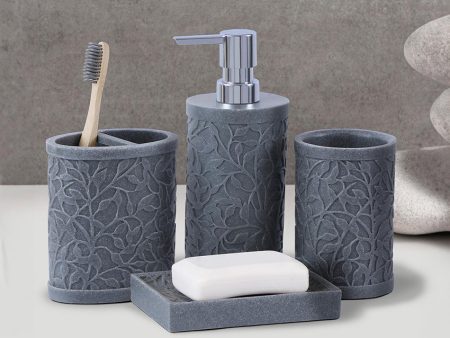 Versatile Soap Dispenser, Toothbrush Holder, Soap Dish & Tumbler Bath Set | Set of 4 Pcs Online Hot Sale