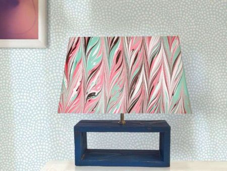 Mystical Marbling Design Wooden Table Lamp Supply