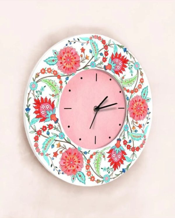 Modern Artistic Blooming MDF Veli Wall Clock | 11.5 inches Online Hot Sale