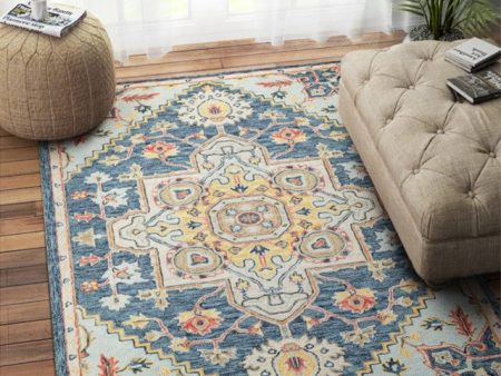 Traditional Hand Tufted Wool Carpet Timeless Elegance | 5 x 8 Feet Online Hot Sale