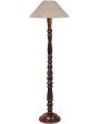 Beige Jute Wooden Floor Lamp | 4 Feet For Cheap