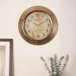 Gilded Rustic Aluminium Wall Clock | 16 x 3 inches Online