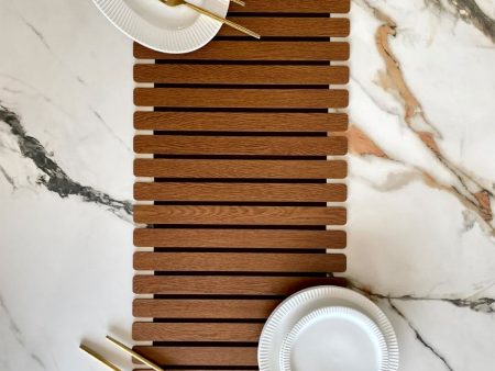 Light Brown Foldable MDF Table Runner Fashion