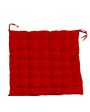 Cozy Red Cotton Chair Pads | 16 x 16 inches Hot on Sale