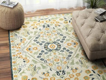 Traditional Hand Tufted Wool Carpet Timeless Appeal | 5 x 8 Feet Cheap