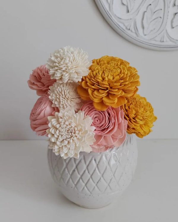 Margo Sholapith DIY Flower Bunch | Vase Not Included | 8 Flower Heads Online now