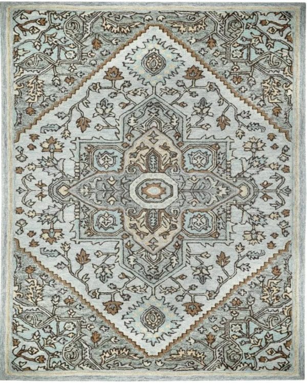 Traditional Hand Tufted Wool Carpet Elegant Design | 5 x 8 Feet on Sale