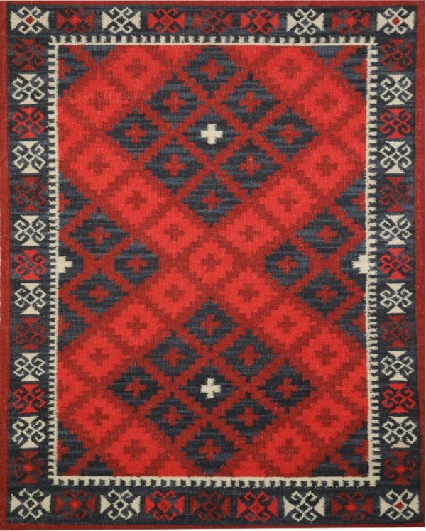 Traditional Hand Tufted Wool Carpet Classic Beauty| Blue | 5 x 8 Feet Sale