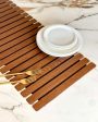 Light Brown Foldable MDF Table Runner Fashion