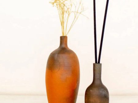 Classic Terracotta Vase with Incense Holder Set Sale