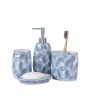 Rugged Soap Dispenser, Toothbrush Holder, Soap Dish & Tumbler Bath Set | Set of 4 Pcs Online Sale