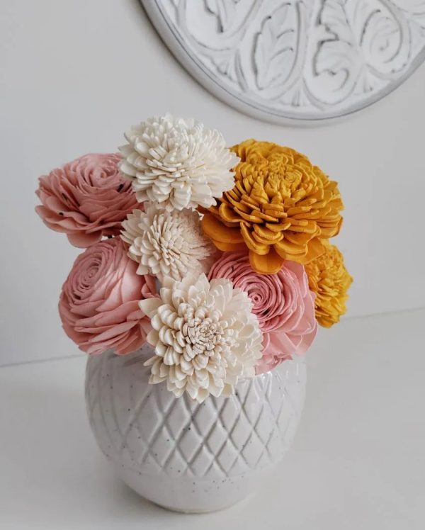 Margo Sholapith DIY Flower Bunch | Vase Not Included | 8 Flower Heads Online now