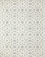 Geometric Hand Tufted Wool Carpet Trendy Design | Grey | 5 x 8 Feet Discount