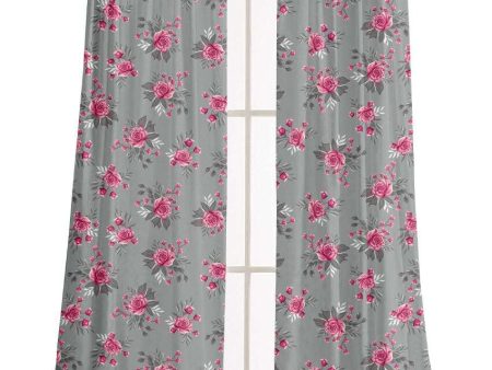 Cotton Rod Pocket Design Semi Sheer Door Curtains | Set Of 2 | 9 Ft Online Hot Sale