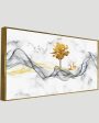 Beautiful Golden Tree & Deer Canvas Wall Art With Acrylic Frame Cheap