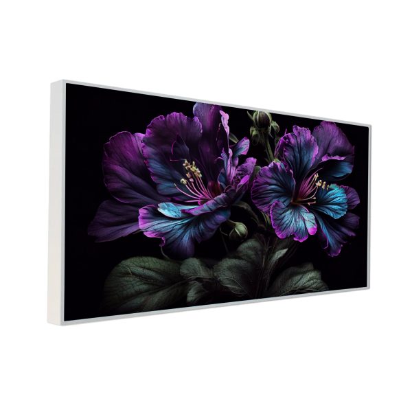 Floral Elegance Canvas Painting With Floating Frame Hot on Sale