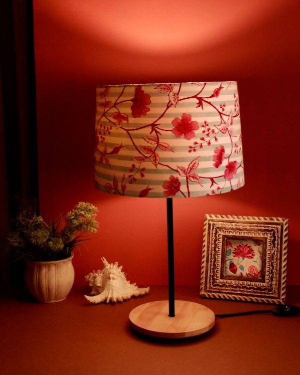 Cherry Blossom Drum Wooden Table Lamp Discount