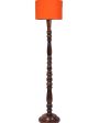 Luxurious Cotton Wooden Floor Lamp | 5 Feet For Cheap