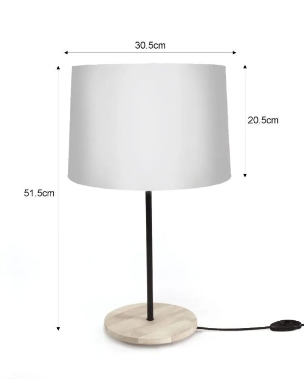 Cherry Blossom Drum Wooden Table Lamp Discount