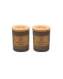 Powdery Sweet Mini Scented Candles In Glass | Set of 2 | 10.2 x 15.2 cm   4 x 6 inches Online