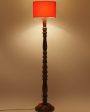 Luxurious Cotton Wooden Floor Lamp | 5 Feet For Cheap