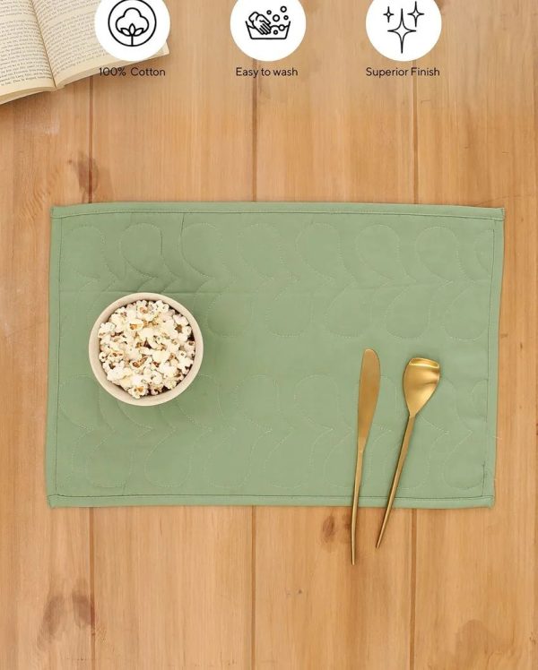 Green Kaliveli Cotton Placemats | Set Of 2 Online Sale