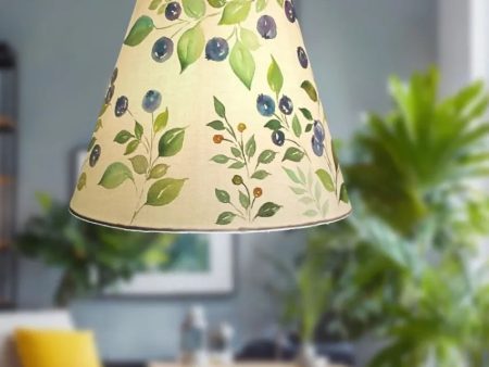 Blue Berry Shaded Cotton Pendant Lamp | Blue Sale