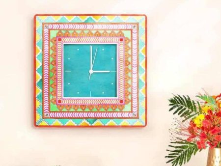 Modern Artistic MDF Wall Clock Online Sale