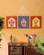 Traditional InDiyan Art Vishnu Avatar Ethnic Wall Arts | Set Of 3 on Sale