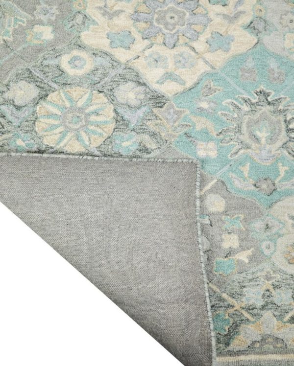 Suzani Hand Tufted Wool Carpet Vibrant and Cultural | 5 x 8 Feet Online now