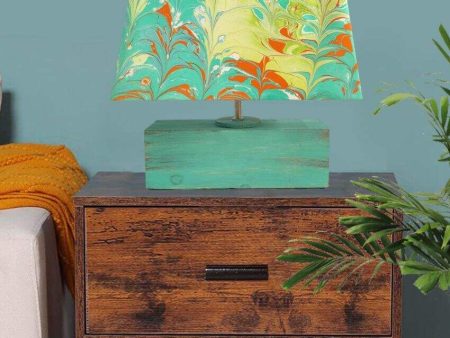 Melting texture Marbling Wooden Table Lamp Sale