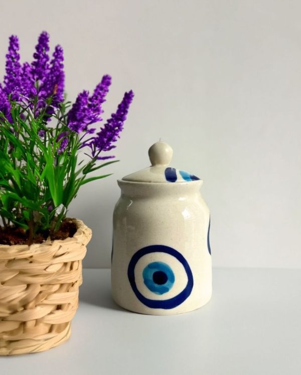 Evil Eye Ceramic Jars | Set Of 2 Online Hot Sale