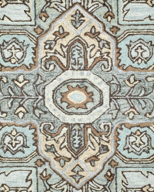 Traditional Hand Tufted Wool Carpet Elegant Design | 5 x 8 Feet on Sale