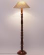 Beige Jute Wooden Floor Lamp | 4 Feet For Cheap