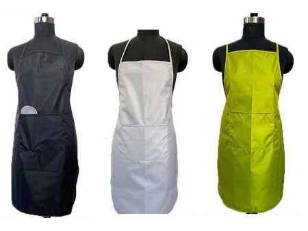 Multicolor Polyester Vinyl Coating Waterproof Aprons | Set of 3 Fashion