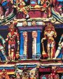 Madurai Shikhara Framed Textile Art | 24 X 24 inches on Sale