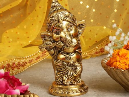 Golden Lord Ganesha Idol Statue | 2.5 x 6 inches Supply