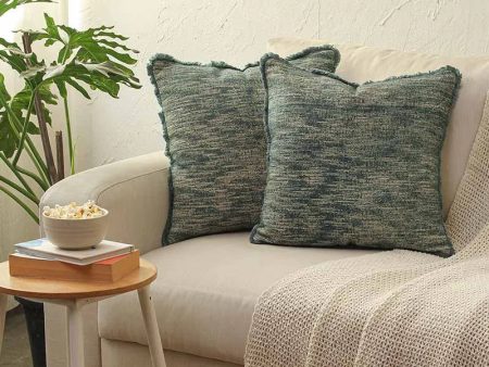 Daya Cotton Cushion Cover | Set of 2 |  16 x 16 inches For Sale