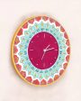 Timeworn Artistic Colorful MDF Wall Clock |  11.5 inches on Sale