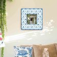 Vintage Design Square Shaped Printed MDF Wall Mirror Supply